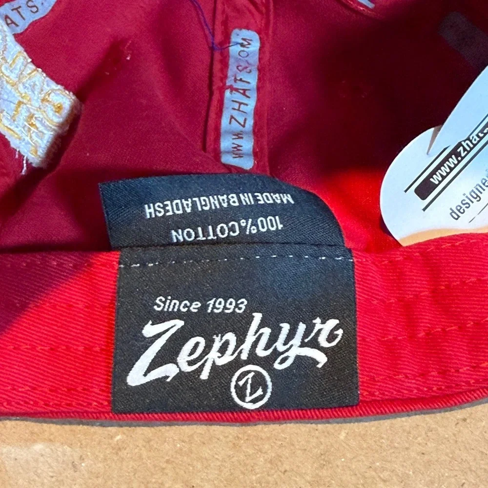 Zephyr Calgary Flames Kids Hat Red NHL Baseball Cap Adjustable Cotton Red